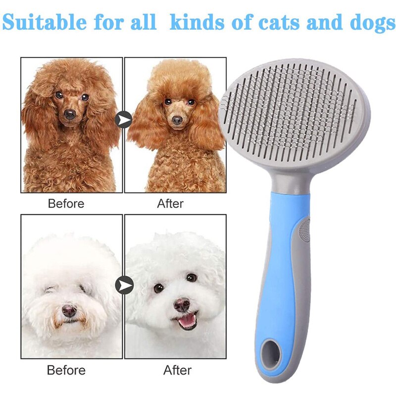Pets Grooming Brush for Dog Long Hair Removes Pet Cat Hair Shedding Comb Puppy Slicker Brush eprolo