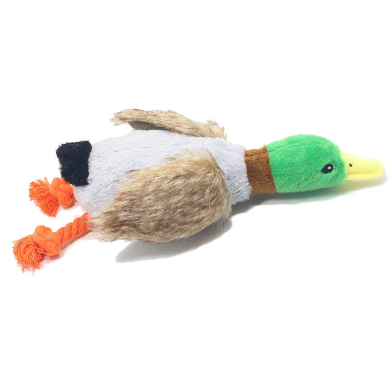 New Pet Toy Plush Sounding Duck Dog Toy 28cm Simulation Wild Duck Pet Supplies eprolo