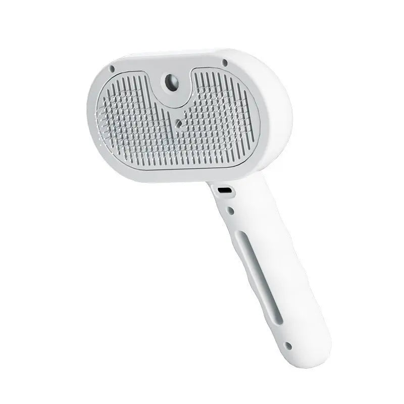 Modern spray grooming brush keeping pet fur smooth and clean