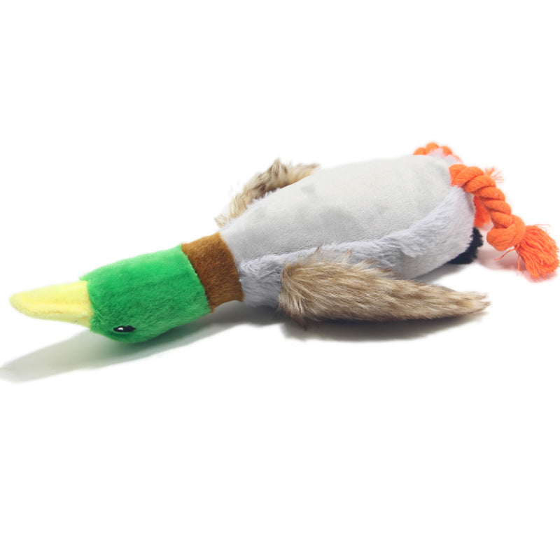 New Pet Toy Plush Sounding Duck Dog Toy 28cm Simulation Wild Duck Pet Supplies eprolo