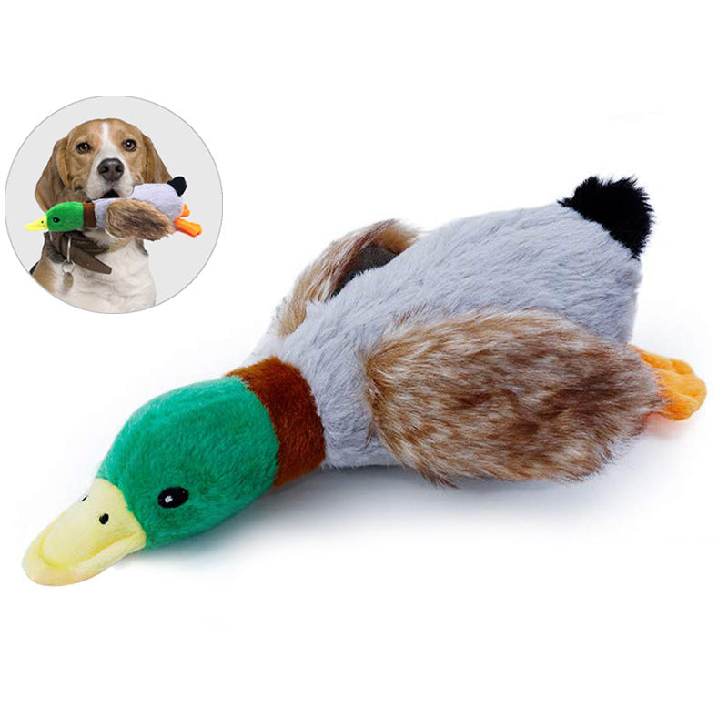 New Pet Toy Plush Sounding Duck Dog Toy 28cm Simulation Wild Duck Pet Supplies eprolo