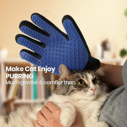 Close-up of BeauGlove silicone grooming tips for gentle fur removal