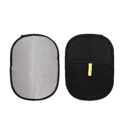 Pet fur removal glove designed for couches clothes and bedding