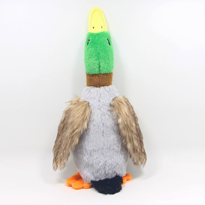 New Pet Toy Plush Sounding Duck Dog Toy 28cm Simulation Wild Duck Pet Supplies eprolo