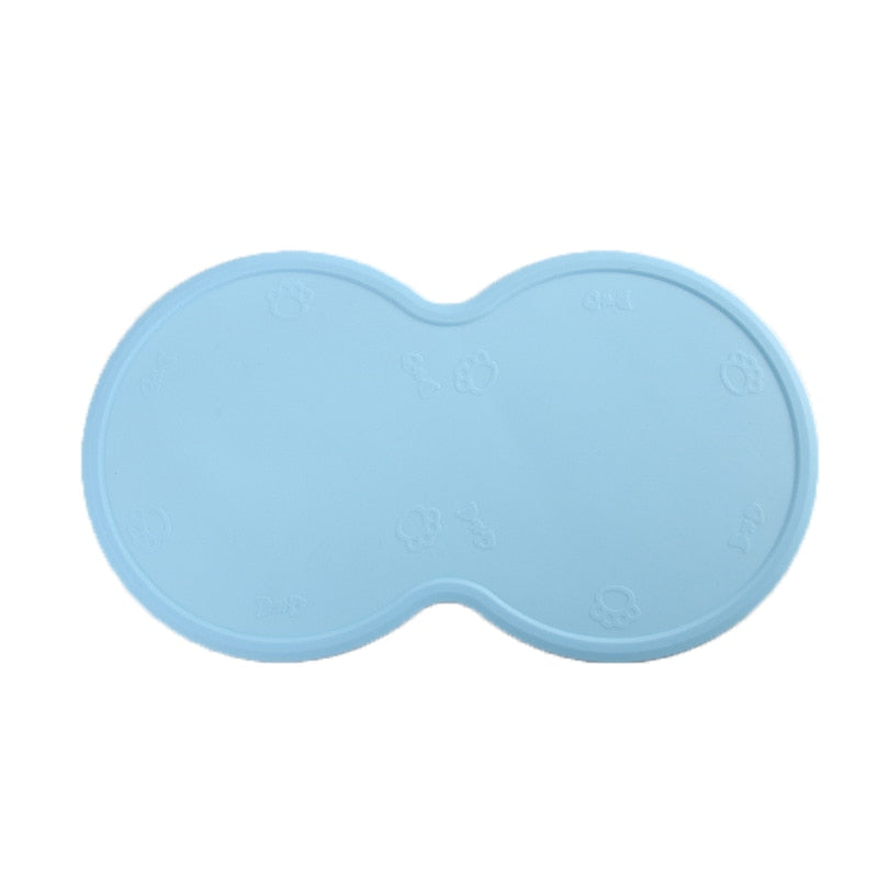 48*27cm Pet Dog Puppy Cat Feeding Mat Pad Cute Cloud Shape Silicone Dish Bowl Food Feed Placement Dog Accessories eprolo