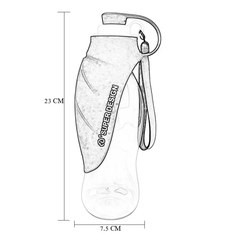 outdoor dog hydration bottle for hiking