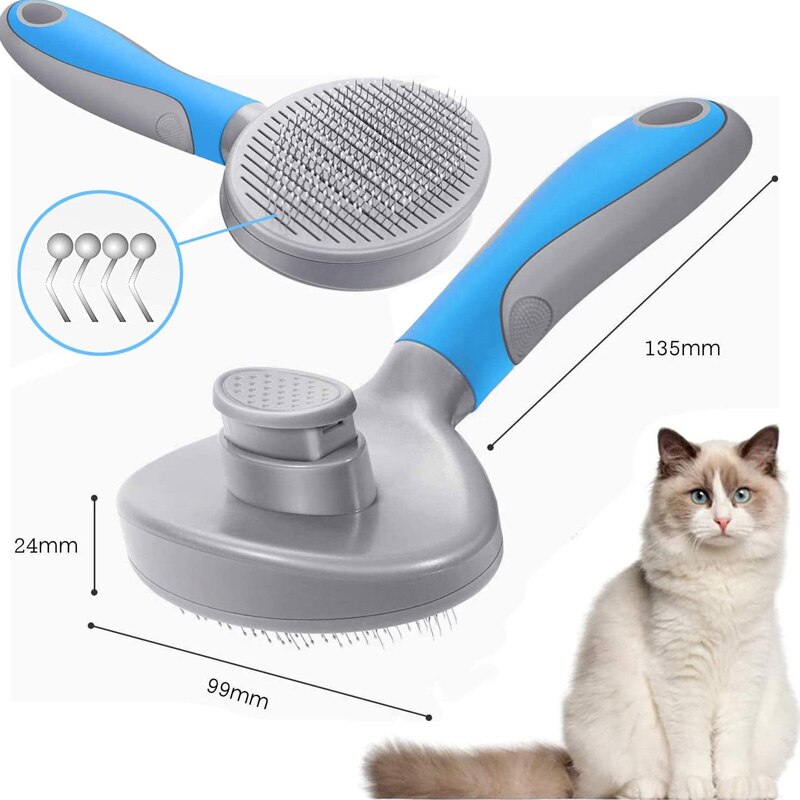 Pets Grooming Brush for Dog Long Hair Removes Pet Cat Hair Shedding Comb Puppy Slicker Brush eprolo