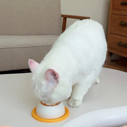 BeauLick cat slow feeder mat with wet food spread for licking activity