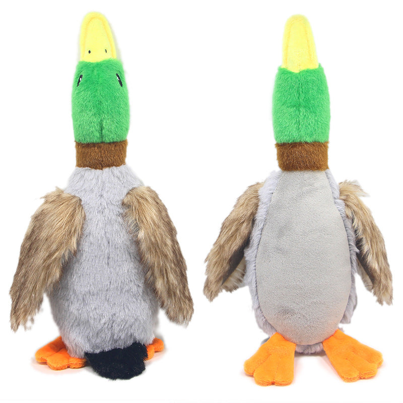 New Pet Toy Plush Sounding Duck Dog Toy 28cm Simulation Wild Duck Pet Supplies eprolo