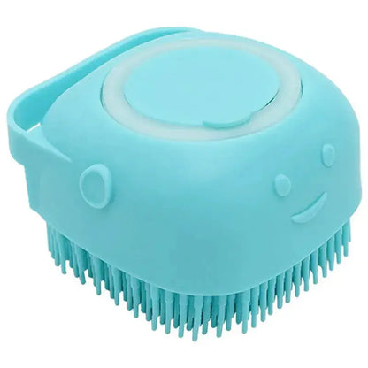 BeauBath pet grooming brush used during dog bath time
