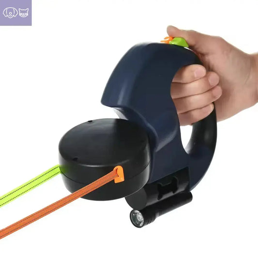 BeauWalk no-tangle dual dog leash for walking two dogs comfortably