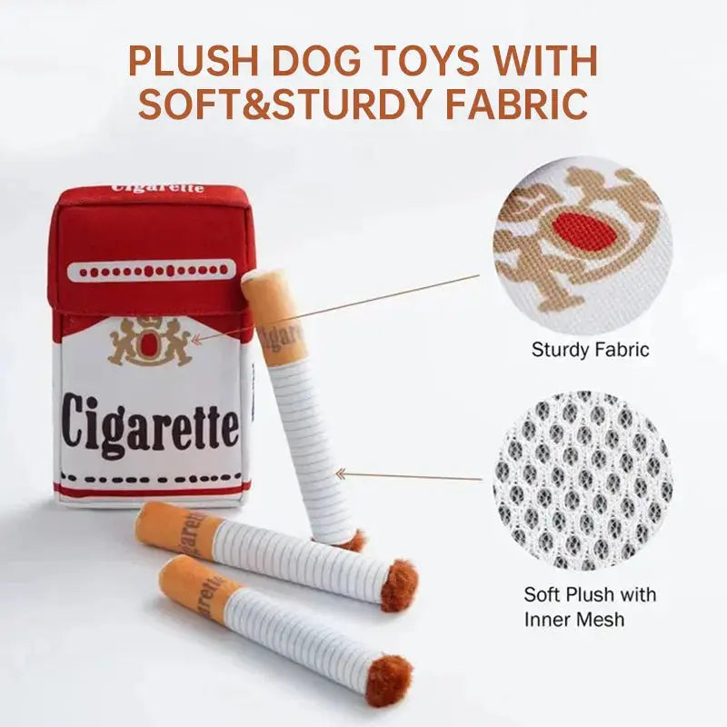 Chew resistant plush dog toy for everyday interactive fun
