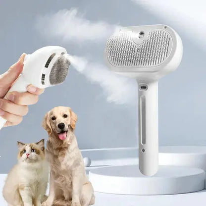 BeauBrush 3-in-1 pet grooming brush removing loose cat fur easily